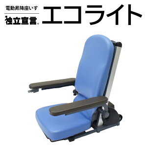 介護 電動 椅子 座椅子 昇降 肘付 立ち上がりやすい 高齢者 お年寄り キャスター付き 操作簡単 日本製 電動昇降座イス 独立宣言エコライト DSER 電動昇降座椅子 リフトアップチェア