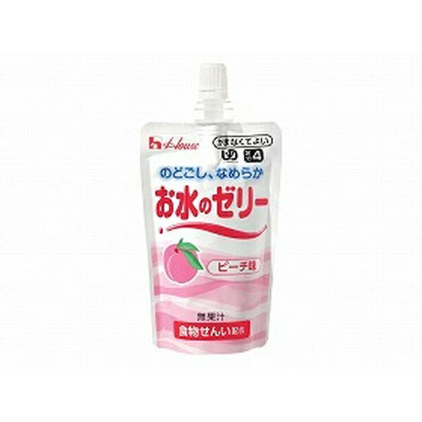 介護食 水分補給 お水のゼリー ピーチ味 120g ハウス食品 THA