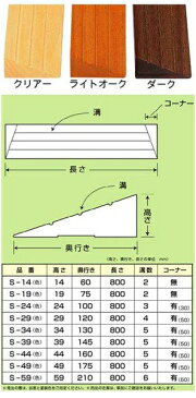 段差スロープ 高さ24mm×長さ800mm 木製 滑りにくいスロープ S-24 車椅子 車いす バリアフリー 介護用品