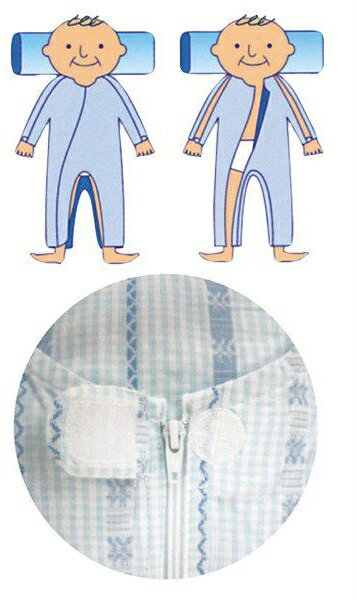 ソフトケアねまき フルオープンタイプ 3シーズン ブロード地 介護用 パジャマ 寝間着 2