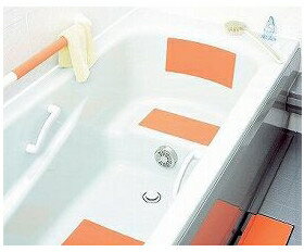 G+スーパー浴室シート 2枚入 W-241マーナ 滑り止めシート 防水 カットできる ほつれない すべりどめ 踏..