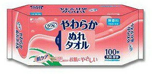 リフレ やわらかぬれタオル 100枚入 1袋 92066 介護用品