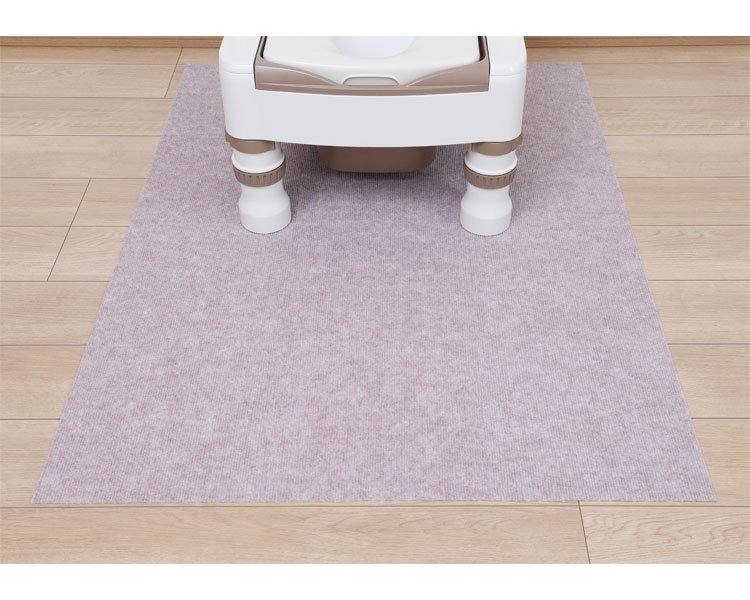 ズレないポータブルトイレ用はっ水ぴたマットフチ無 90×120cm 介護用品