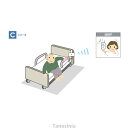 離床センサー タッチコールC・ハイパー コードレス TCH-2 専用受信機(固定型)タイプ 病院・施設向け テクノスジャパン 介護用品