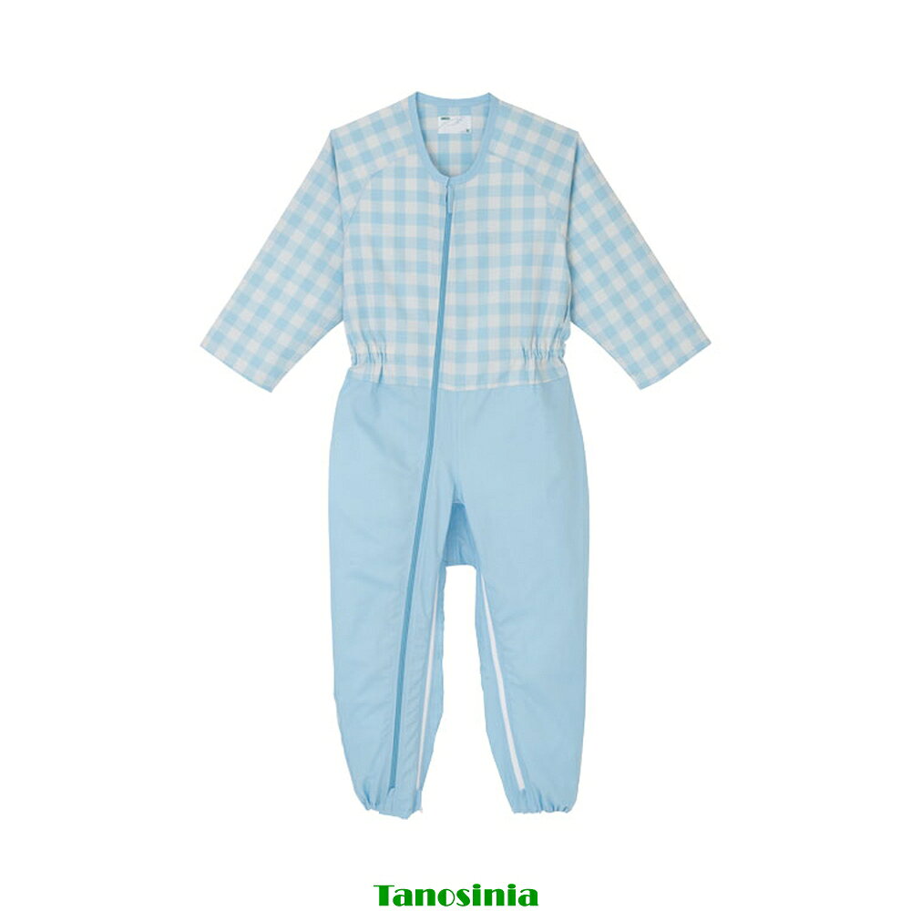 【商品の仕様】●素材／綿50％、ポリエステル50％（シーチング）●生産国／中国●洗濯機可●脱水機可●乾燥機可（60℃）【商品の説明】・部分開閉可能で便利なつなぎネマキ。・部分的に開閉でき、医療用チューブ等の差し込みにとても便利。