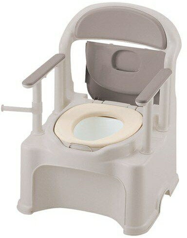 介護用品 排泄介護 ポータブルトイレきらく P2シリーズ PY2型 やわらか便座タイプ 47540