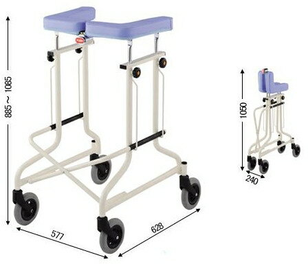 歩行器 介護用品 アルコーCL型A 4輪自在 星光医療器製作所 hkz リハビリ 高齢者用 3