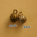 【ハンドメイドパーツ素材】アンティーク風・メタルチャーム・デコ・野球 【e1a5p-e1a6p】