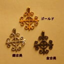 【ハンドメイドパーツ】素材アンティーク風・メタルチャーム・デコ・十字架【o362-gasaag】(4)