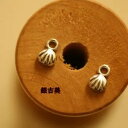 【ハンドメイドパーツ】素材アンティーク風・メタルチャーム・デコ・銀古美・蓮の花【h449】