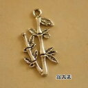 【サイズ】約 2.9cm x 1.5cm 【素　材】合金 【カラー】アンティーク風銀古美 【入り数】1個入