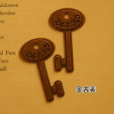 【ハンドメイドパーツ素材】アンティーク風・メタルチャーム・デコ・金古美・鍵【d10g8p】(4)