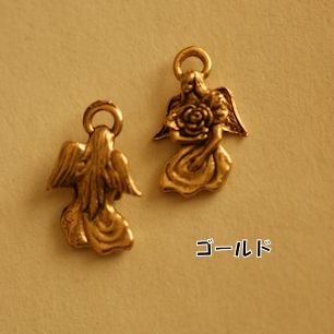 【USA製チャーム】アンティーク風・メタル・デコ・ゴールド・天使【a2c4p】
