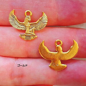 【USA製チャーム】アンティーク風・メタル・デコ・ゴールド・イシス【a1n6p】