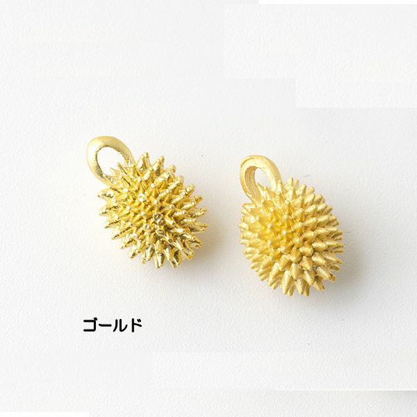 【ハンドメイドパーツ】素材アンティーク風・メタルチャーム・ゴールド・ドリアン【ah216】