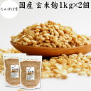 玄米麹 1kg×2個 乾燥 米麹 乾燥 玄米 米こうじ 100% 保存料 無添加 米糀 こめこうじ げんまい 国産 無塩 砂糖不使用 塩麹 甘酒 こうじ 発酵 ...