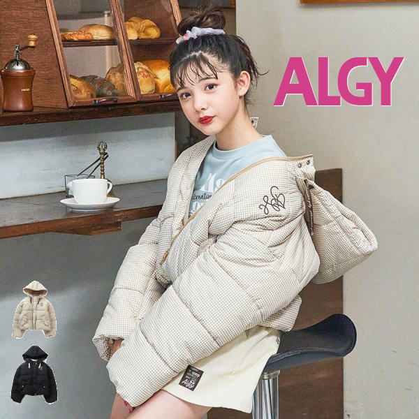 楽天子供服タンポポキッズ【セール/30％OFF】23'秋冬新作 ALGY アルジー ALロゴガーリー中綿アウター g501033 防寒ジャケット 長袖 子供服 ガールズ キッズ ジュニアJr