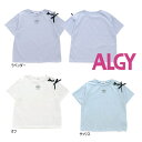 24'夏新作 ALGY アルジー レースアップGIRLISHロゴTシャツ g207054 半袖 半そで 子供服 ガールズ キッズ ジュニアJr