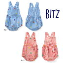 【セール/10%OFF】25'夏新作 BIT'Z ビッツ フルーツとベジタブル刺繍柄チェック2WAYブルマ b239015 ベビー キッズ 子ども服