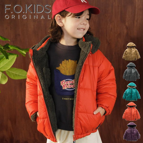 Rakuten - 【セール/30%OFF】24'秋冬新作 F.O.KIDS エフオーキッズ リバーシブルウォームブルゾン r501014 防寒ジャケット 長袖 ベビー キッズ 子ども服