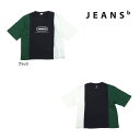 23'夏新作 JEANS-b ジーンズベー PASSIONカラー切替Tシャツ 半袖 半そで キッズ 子ども服 ジュニアJr