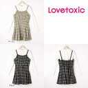 【セール/30%OFF】22'春新作 Lovetoxic ラブトキシック チェックジャンスカとインナーセットアップ 子ども服 ジュニアJr