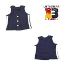 【セール30％OFF】20'春新作 LITTLE BEAR CLUB リトルベアクラブ サイドラインベスト 子供服 メール便送料無料対象外(160円)