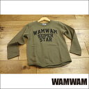 【セール/30%OFF】WAMWAM ワムワム SUPERSTARロゴトレーナー 子供服 18'秋冬新作