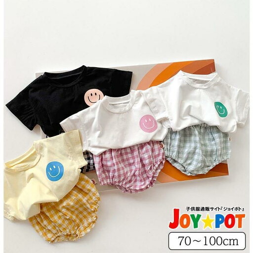 ベビー服 セットアップ 子供服 Tシャツ 半袖 上下セット チェック柄 レトロ 女の子 夏 春 70 80 90 100 ベビー服 セットアップ 子供服 Tシャツ 半袖 上下セット チェック柄 レトロ 女の子 夏 春 70 80 90 100