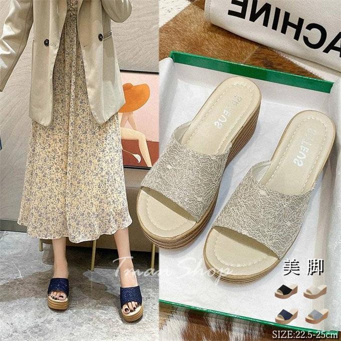 ミュール サンダル レディース ウェッジソール ビーチサンダル 厚底 キラキラ 疲れにくい 歩きやすい 滑り止め 履きやすい 美脚 カジュアル 夏 新作