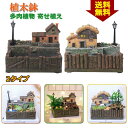 プランター 植木鉢 樹脂製 多肉植物 寄せ植え 可愛い 18.5x12x16cm 部屋 庭 2タイプ