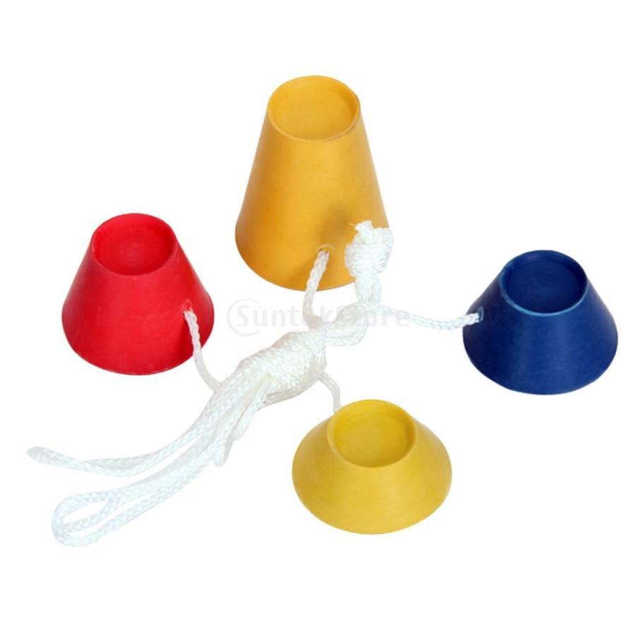 4Pcs ゴルフティー 冬のティー ゴム製 黄色.赤ダークブルー.ライトイエロー