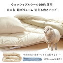 【本日限定クーポン5％引】 日本製 冬は暖かく、夏は涼しい 洗える 羊毛 ベッドパッド 羊毛100% シングル 2枚セット 220本ブロード 抗菌 防臭 消臭 ベッドパット ウール ベッド ベット 敷きパッド 敷きパット ベットパット ウール敷きパッド 敷パッド 国産 2