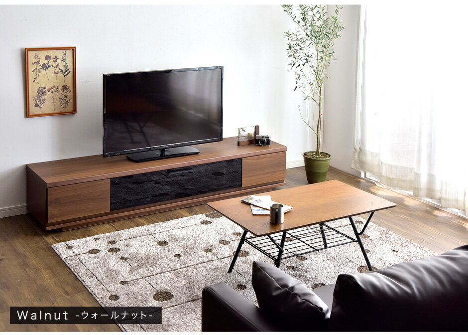 【送料無料】 幅180 日本製 完成品 テレビ台 国産 鏡面 木製 テレビラック テレビボード ロータイプ ローボード 32型 40型 42型 60型 ブラック ウォールナット ブラウン ホワイト オーク 北欧 【大型商品】