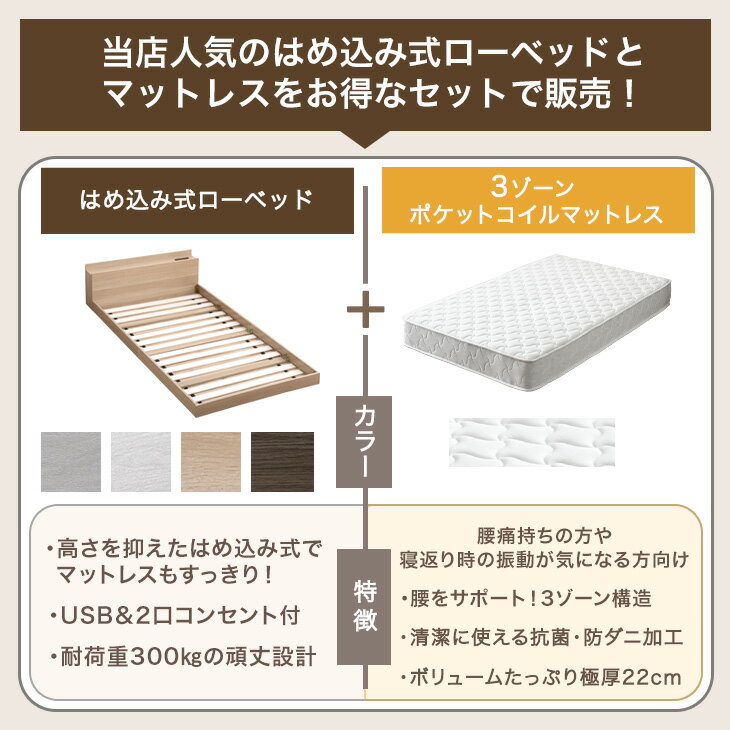 【本日5%引クーポン】 ローベッド マットレス...の紹介画像2