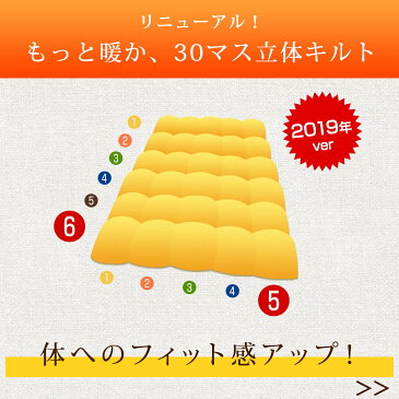 【送料無料】NEW 今年は更に暖かい30マス立体キルト 日本製 羽毛布団 ホワイトダックダウン 93％ 消臭・抗菌 アレルGプラス＆2倍洗浄 400dp以上 かさ高165mm以上 シングル ロング 羽毛 布団 ふとん 掛け布団 国産