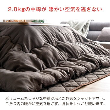 こたつ布団掛敷セット こたつ布団 2点セット 長方形 【対応こたつサイズ 150×80×90用】 掛敷セット こたつ布団セット こたつ 布団 ふとん 敷布団 掛け布団 セット コタツ布団 掛布団 おしゃれ