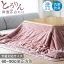 【0時~クーポン5%引】 とろりん こたつ布団 掛敷セット 正方形 185×185cm 抗菌 防臭 何度も洗える ふとん セット 2点セット こたつ布団セット ...
