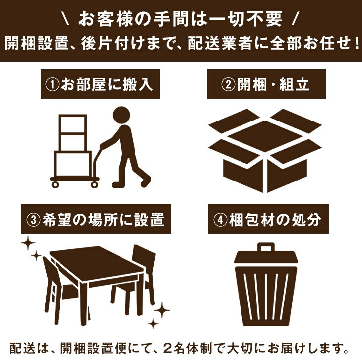 【バーカウンター専用】開梱設置サービス 【超大型】【後払/時間指定NG】【沖縄本島以外の離島は対象外】　搬入設置サービス 搬入設置 搬入 設置 組み立て 組立 バーカウンター バー カウンター 3