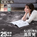 【正午~クーポン5%引】 楽天1位 高反発 ラグ 厚手 【防音&クッション性UP】 極厚 25mm フランネル 防音 滑り止め付 マイクロファイバー ラグマット カーペット 130×185 / 185×185 / 200×250 / 200×300 絨毯 高反発 厚手 ホットカーペット対応 床暖房対応