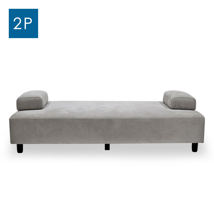 【正午~クーポン5%引】 2Pソファ オットマン コンパクト ソファー 2Pソファー 2人掛け 二人掛け ファブリック おしゃれ 北欧 シンプル グレー 【超大...