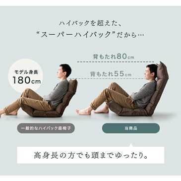【20時〜4時間P5倍】 当店限定! スーパーハイバック 座椅子 42段階ギア 低反発 ハイバック 42段階 リクライニング チェアー 座イス 椅子 チェア ファブリック おしゃれ フロアチェア 座いす 座イス 椅子 チェアー こたつ用 一人掛け テレワーク 在宅ワーク コンパクト