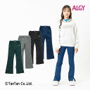 楽天子供服・ベビー服通販　タンタン【40％OFFセール】ロングパンツ フレア スタイルアップ 130 140 150 160 ALGY アルジー 女の子 デニム ツイル チェック柄 ストレッチ 子供服 キッズ ジュニア 【K】【2303】【46】