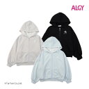 【20%OFFセール】ジップアップパーカー ALGY アルジー ロゴ ラメ裏毛 女の子 子供服 キッズ ジュニア 130-160cm ブラック サックス ピンク...