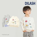 【お得なSALEセール販売中!】長袖Tシャツ 男の子 キッズ トップス はたらく車 グレー オフ 80-130cm DILASH ディラッシュ【K】【新作】【2...