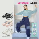 【20日限定楽天カードでポイント4倍】【30%OFFセール】LOVETOXIC ラブトキシック ドローコードダッドスニーカー 女の子 25年春物新作 靴 通学 ...