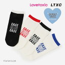 【5月1日限定!!今だけポイント10倍】ラブトキシック ソックス スニーカー丈 靴下 女の子 キッズ ジュニア フロントロゴ 全4色 20-25cm LOVET...
