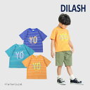 【50%OFFセール】半袖Tシャツ ボーダー柄 男の子 キッズ ベビー 80-140cm 子供服 綿100% ブルー グリーン オレンジ ディラッシュ【K】【新...