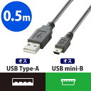 GR USB2.0P[u/A-miniB^Cv/m[}/0.5m/ubN U2C-M05BK