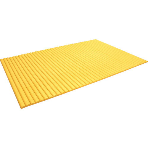 トラスコ中山 TRUSCO ジャバラマット 600X900mm イエロー tr-3747794 衝撃吸収材 H鋼 円柱 フォークリフト EVA樹脂